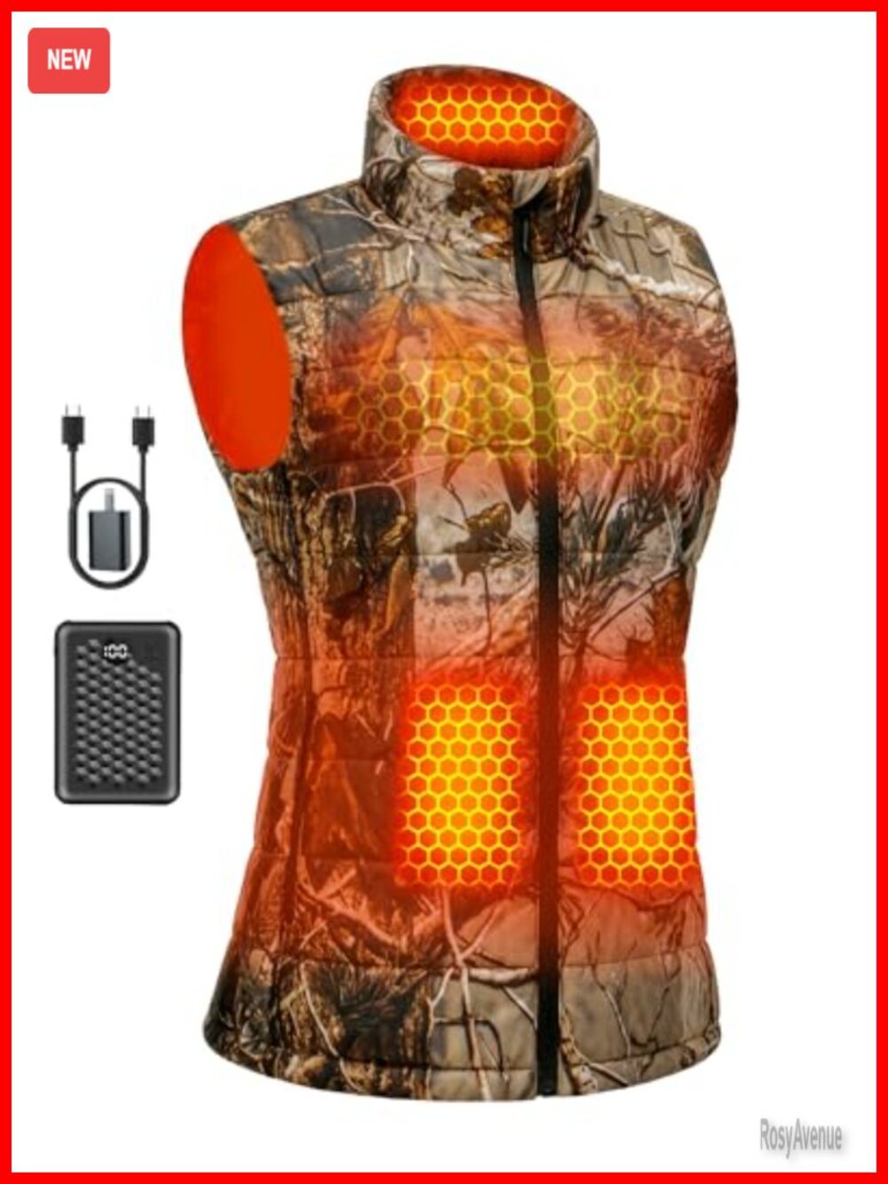 Wulcea Graphene Heated Vest Women 7.4V Fast Charge Battery